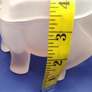 Vintage Indiana Glass Pink Frosted Elephant Trinket Box Tiara Ware